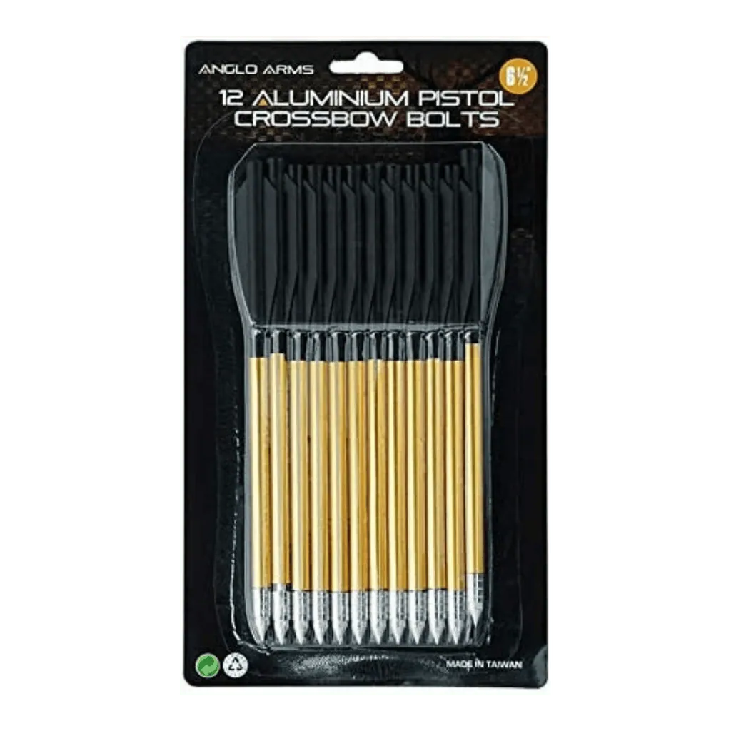 Anglo Arms 6.5" Aluminium Pistol Crossbow Bolts — 12 Pack — photo 1 of 3