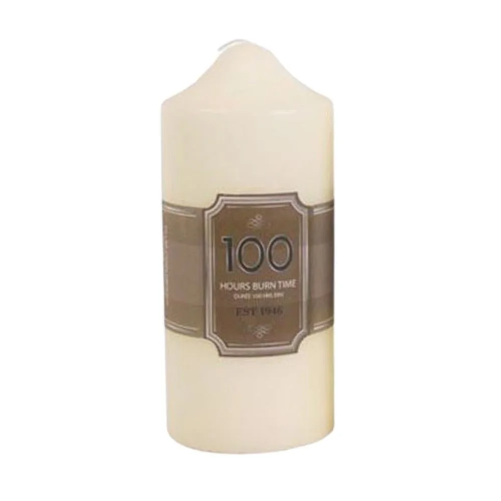 100 Hour Burn Time Overdipped Church Pillar Candle — photo 1 of 3